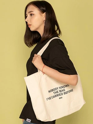 NOBODY KNOWS ECO BAG-IVORY